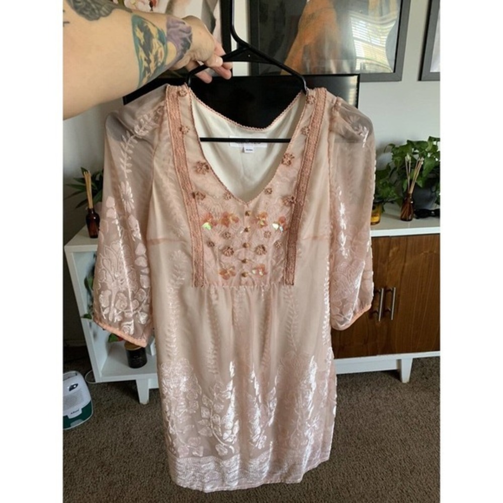 Short pink season wind dress‎ size medium